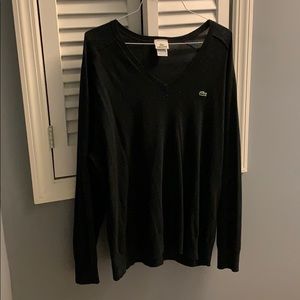 Lacoste cotton cachemire black sweater